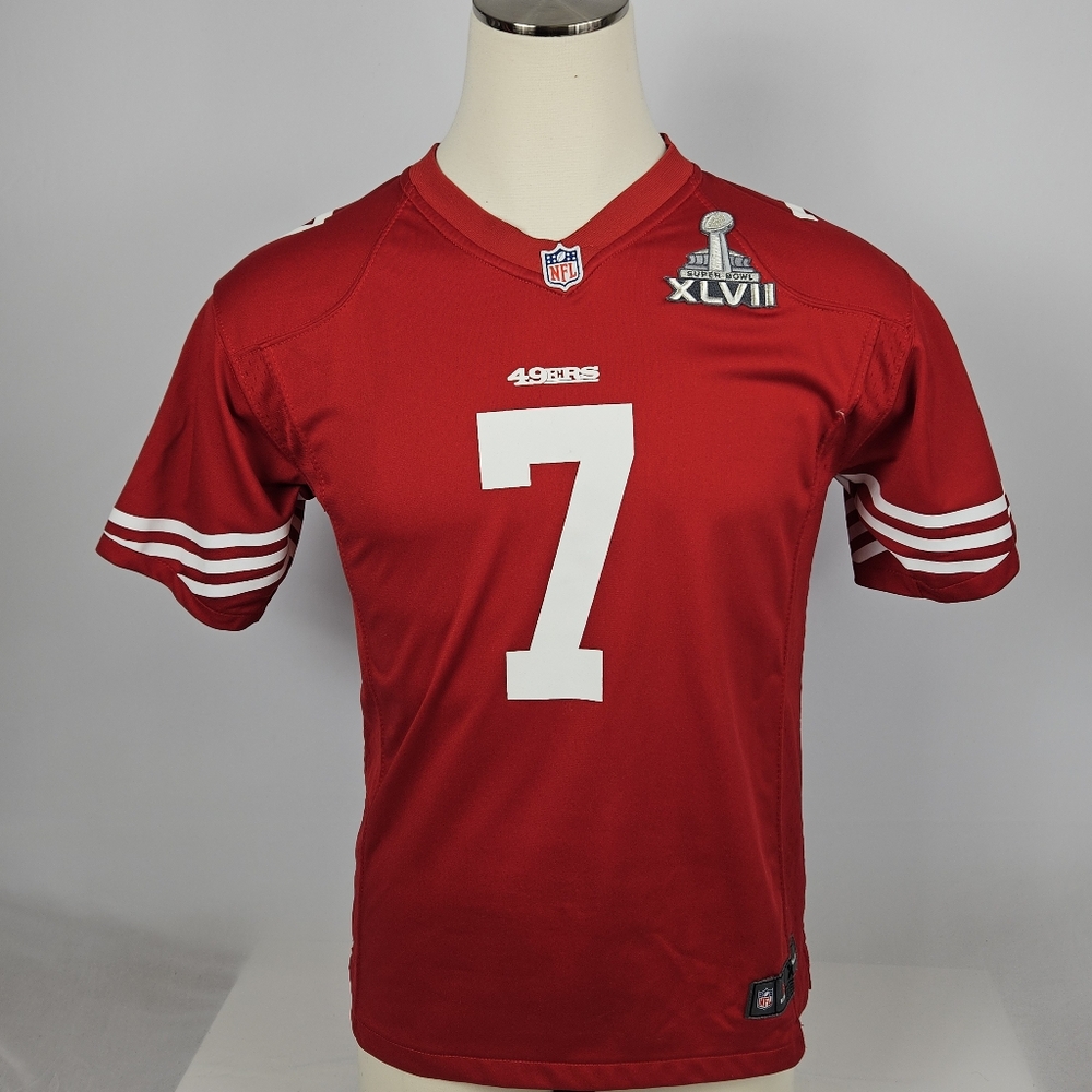 49ers Kaepernick 7 Super Bowl Nike Jersey youth xl 18-20